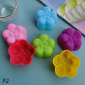 6pcs Muffin Silicone Cake Mold Flower Shape Cupcake Cup Reusable Baking ToolLivest. 