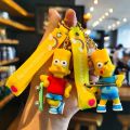 The Simpsons Keychain Cartoon Anime Figure Key Ring Phone Hanging Pendant Kawaii Holder Car Key Chain Birthday Christmas Gift.