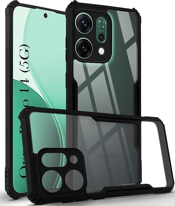 OPPO%20RENO%2014%205G%20Protective%20Black%20Border%20Crystal%20Clear%20Xundd%20Mobile%20Back%20Case%20Cover%20-%20Image%202