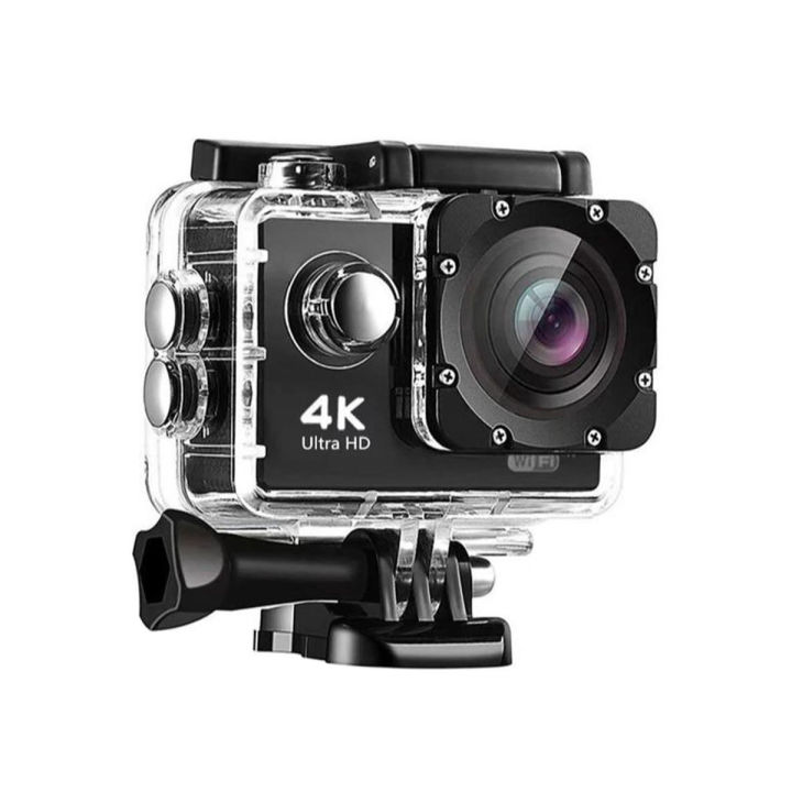 Waterproof Sports Action Camera 4K 16 MP Ultra HD WiFi - Wide-angle lens for immersive shots - Capture stunning 4K Ultra HD