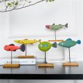 Fish Statue Sle Base Hand-crafted Cheerful Fish Statue. 