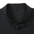 Men Shirt Mandarin Collar Oversize Short Sleeve Summer Plus Size 6XL 7XL 8XL 10XL Chinese Style Formal Black White Casual Retro.