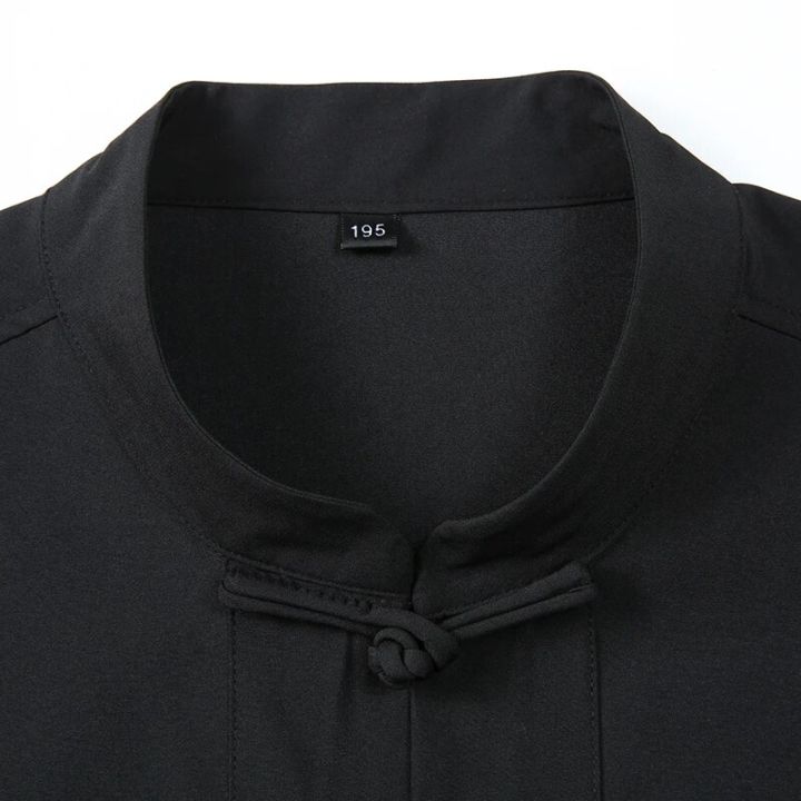 Men%20Shirt%20Mandarin%20Collar%20Oversize%20Short%20Sleeve%20Summer%20Plus%20Size%206XL%207XL%208XL%2010XL%20Chinese%20Style%20Formal%20Black%20White%20Casual%20Retro%20-%20Image%206