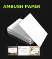White Texture A4 Size CERTIFICATE PAPER 20 PCS ( Dot Ambush paper). 