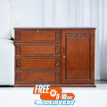 Wood Wardrobe 4 Drawer Stylish W-475 Malaysian process wood(null). 