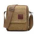 Men's Casual Style Canvas Shoulder Messenger Bags Multi-Pocket With Lid Handbag Crossbody Flap Bag For Man Business Sling Bag.
