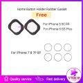 Home Button for iPhone 5s SE 6 6S 7 8 Plus Touch id with Flex Cable no fingerprint Replacement Parts [Free Gasket]. 
