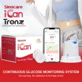 Sinocare 15 Days Continuous Glucose Monitoring System, No Scanning, Less Pain, Output Every 3 Minutes via iCan CGM APP, Blood Sugar Test Kit for Diabetes Monitoring, iCan i3 CGM | 1-Year Warranty by TRONZZ.