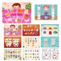 Baby Busy Book Montessori Educational Toys for Children Kids Diy Paste Quiet Book Toddlers Match Games Early Learning Baby Books.