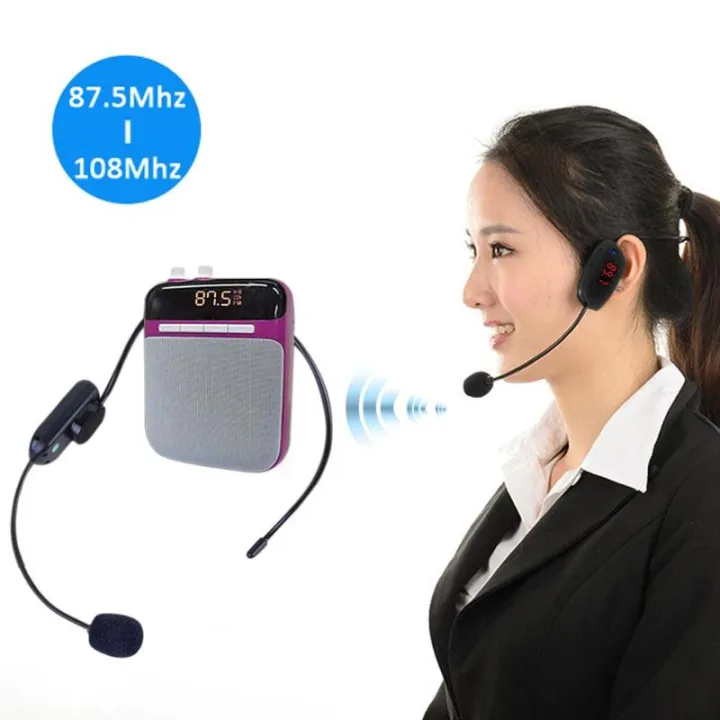 rtable%20%20FM%20%20Headset%20Microphone%20Handsfree%20Megaphone%20Mic%20for%20Teaching%20Tour%20Guide%20Sales%20Promotion%20Lectures%20Meetings%20Black%20-%20Image%204