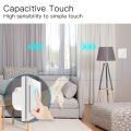 tuya WiFi Smart Curtain Switch Touch Design for Motorized Curtains and Roller Blinds work with Tuya Smart Life App Alexa Google for hands-free voice control.