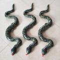 95cm Inflatable Snake Tricky Toy False Snake Halloween Prank Props Garden Pool Toy Simulation Inflatable Snake Tricky Water Toy.