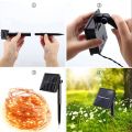 Solar Led Light Outdoor 50/100/200/300LED Fairy Lights Christmas Lights Street Garland Waterproof Festoon Garden Decor Garland--blue--10M 100LED.