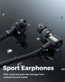 SoundPEATS Q30 HD+ Bluetooth Headphones aptX-HD in-Ear Stereo Wireless V5.2 Magnetic Earphones IPX5 Sweatproof Earbuds with Mic. 