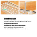 Dish Drying Rack Cabinet Storage Shelf Rack Easy Clean Nonslip Multifunctional for Counter Cupboard Pantry. 