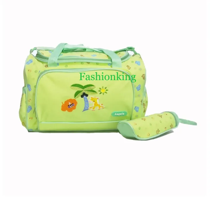 Multi-function%20Baby%20Diaper%20Bag%20-%20Pink%20and%20Brown%20-%20Image%202