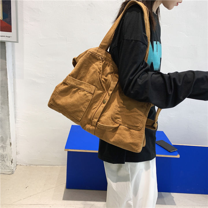 Japanese%20and%20Korean%20large-capacity%20washed%20canvas%20bag%20women's%20simple%20casual%20literary%20tote%20bag%20shoulder%20bag%20student%20class%20crossbody%20bag%20-%20Image%202