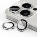 Premium Camera Lens Protector for apple iPhone 15 Pro/iPhone 15 Pro Max, 9H Hardness Glass Anti-Scratch Metal Ring Lens Cover, Clear HD Titanium Camera Accessories Natural,Blue,White,Black. 