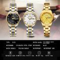 OPK Watch For Woman Waterproof Original Relo Women Resistant Women Quartz Stainless Steel Luminous Casual Wristwatches Calendar Realme. 