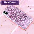 Glitter Phone Case For iPhone 13 12 11 Pro Max Luxury Soft Epoxy Crystal Cover For iPhone XR X S 6 6s 7 8 Plus SE Sequins Fundas. 