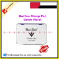 Uni fine Stamp Pad Premier Quality Black or Violet.