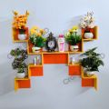L shape Wall Shelf Self Adhesive Punch Free Wall Decor (10/8/6 Pcs 1 Set Stand ) Waterproof Premium Quality.. 