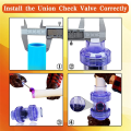 Check Valve PVC Check Valve Sprinkler Check Valve 3/4 Inch True Union Check Valve Transparent Blue UPVC Check Valve Pipeline Check Valve One-Way Valve. 
