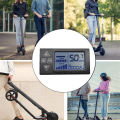 LCD Display Mountain Bike Scooter Speedometer 24V 36V 48V 60V S861 for Electric Bike BLDC Controller Control Panel(SM Plug). 