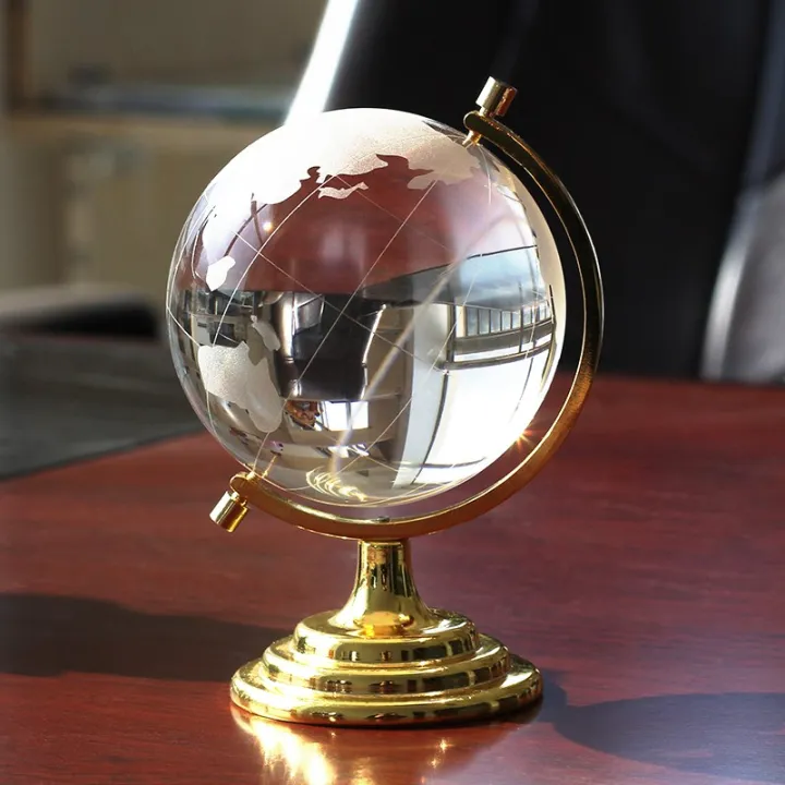 Antique globes earth globe world map stain steel stainless steel base desk decoration globe