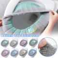 Toilet Seat Cover Mat Winter Warm Bathroom Toilet Pad Cushion With Handle Soft Washable Reusable Toilet Winter Accessories.