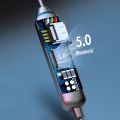 Bur_BT-95 Magnetic Bluetooth 5.0 Hanging Neck In Ear Wireless Earphone with Mic. 