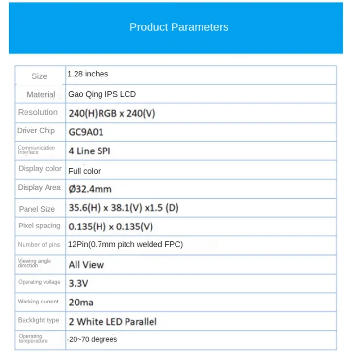 Black%20Display%20Screen%20LCD%20Display%20Screen%20Display%20Module%201.28Inch%20IPS%20Round%20Colorful%20LCD%20Board%20240X240%20SPI%20Interface%20GC9A01%20Driver%20-%20Image%207