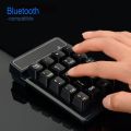 New 2.4GHz Wireless Wired Keyboard Bluetooth Mini USB Numeric Keypad Numpad Receiver Floating Key 19 Keys Number Pad. 