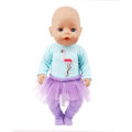 2 Pcs/Set Animal Pajamas Suit For 43 Cm Born Baby Reborn Doll Clothes Accessories 18 Inch Doll Girls Toys Our Generation Nenuco.