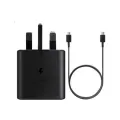 For Samsung Galaxy S25 Ultra S24 Ultra Phone's Super Fast Charger Adapter 45W EP-TA845 UK Plug PD Travel Wall Chargers With 3A USB C To USB C Cable For Samsung S23 Ultra S22 Ultra S20 S21 S22 Ultra Note 20 Ultra A91 A90 A80 A71 A70 5G. 