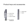Pen MP3 Player USB Portable Music Player Multifunctional Student Walkman Writable Pen Player Silver. 