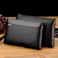 Fashion Business style men's handbag clutch bag soft PU leather male waist pack bag elegant leisure stylish hand bag men pouch. 