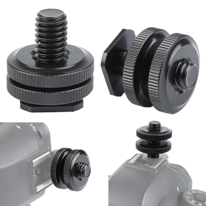1/4 Tripod Mount Screw to Flash Digital Camera Mount Up Down Lock ...