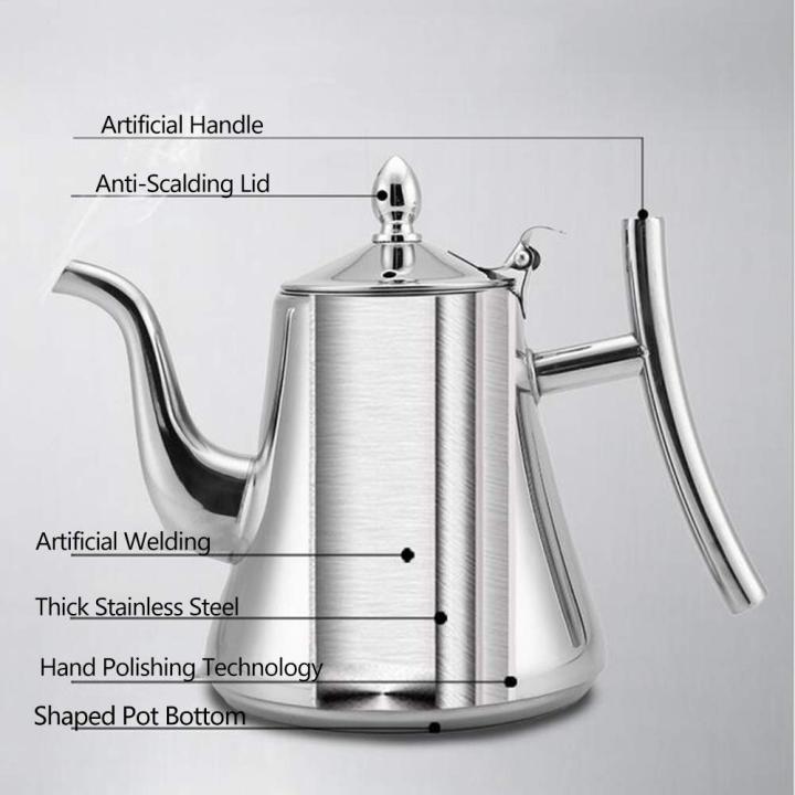 Stainless%20Steel%20Kashi%C2%A0Teapot%20Silver%C2%A0With%20Infuser%20Tea%20Filter%20Coffee%20Tea%20Kettle%20Water%20Kettle%20Drinkware%20(F-1.5%20Ltr)%20-%20Image%203