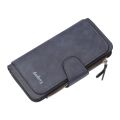 【Hannah Martin Store】New Buckle Ladies Korean Version Big Three Fold Fashion Multi-card Women's Frosted PU Ladies wallet.