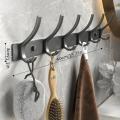 CIFBUY Iron Coat Rack Wall Mount, Thickened Space Aluminum Clothe Hook, Bathroom Sticky Hook Towel Clothe Wall Hanger Towel Rack.
