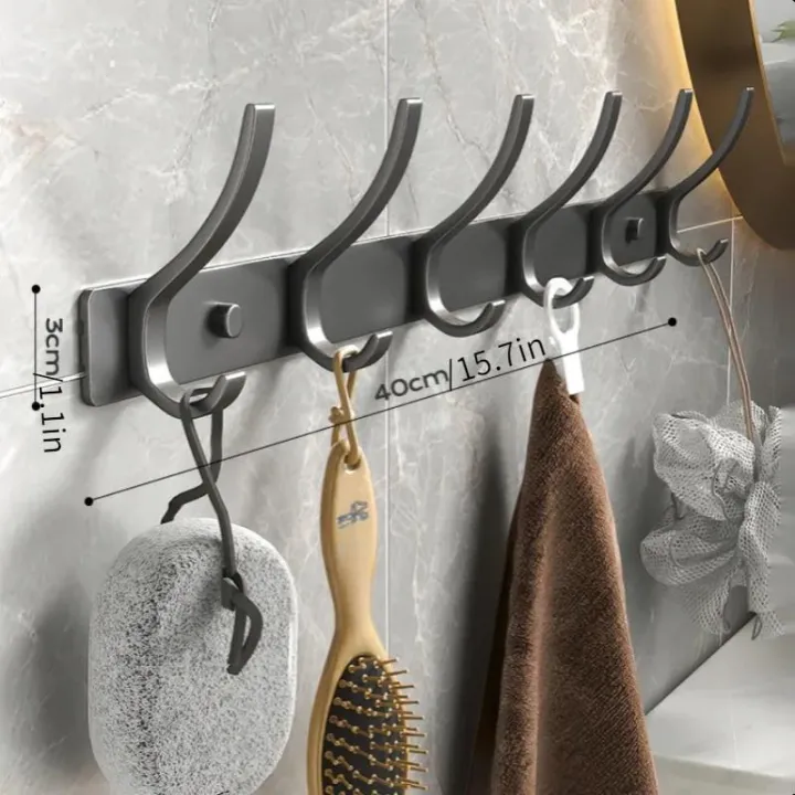 CIFBUY%20Iron%20Coat%20Rack%20Wall%20Mount,%20Thickened%20Space%20Aluminum%20Clothe%20Hook,%20Bathroom%20Sticky%20Hook%20Towel%20Clothe%20Wall%20Hanger%20Towel%20Rack%20-%20Image%205