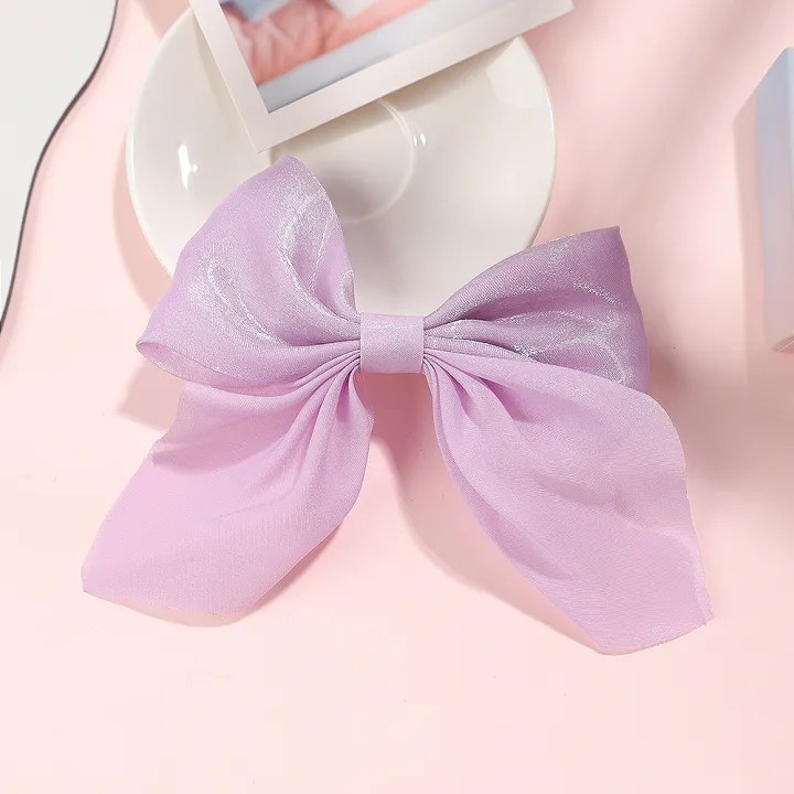 Women%20Pearlescent%20Satin%20Bow%20Hair%20Clip%20/%20Girls%20Vintage%20Medium%20Butterfly%20Bow%20Hairpin%20/%20Ladies%20Temperament%20Duckbill%20Clip%20Hair%20Accessories%20-%20Image%202