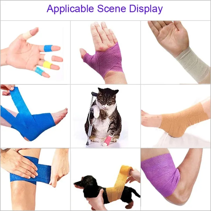 White%20Colorful%20Sport%20Self%20Adhesive%20Elastic%20Bandage%20Wrap%20Tape%204.8m%20Elastoplast%20For%20Knee%20Support%20Pads%20Finger%20Ankle%20Palm%20Shoulder%20-%20Image%206