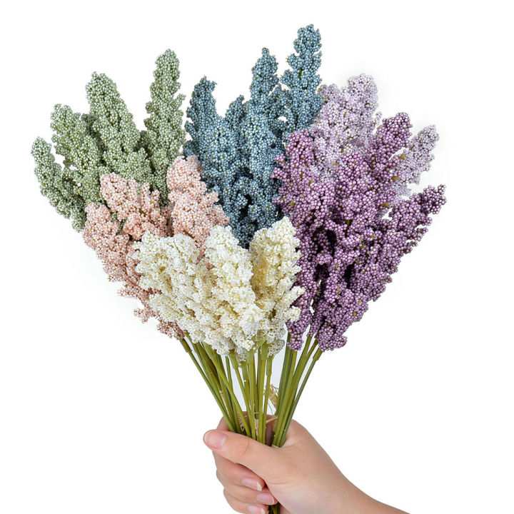 6Pcs/Pack%20Artificial%20Vanilla%20Mini%20Foam%20Berry%20Spike%20Artificial%20Flowers%20Bouquet%20for%20Home%20Plant%20Wall%20Decoration%20-%20Image%202