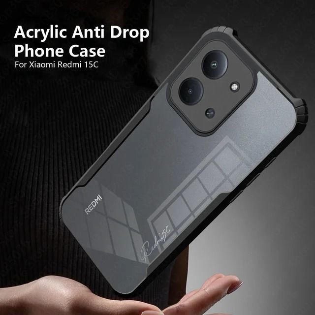 Xiaomi Redmi 15C 4G Xundd Protective Airbag Bumper Transparent Back Side Clear Phone Case Back Cover