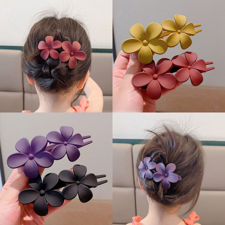Korean%20Style%20Fashion%20Flower%20Hair%20Clip%20Non-Slip%20Matte%20Hair%20Claw%20Ponytail%20Holder%20Duckbill%20Clips%20For%20Women%20Girls%20Hair%20Accessories%20Yao%20Store%20-%20Image%203