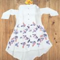 Stylish Printed Womens Readymade One Piece Kurti Fashionable Casual Daily Wear Comfortable Kurti. 