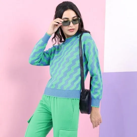 Pantoneclo%20Premium%20Women's%20/%20Girl's%20Round%20Neck%20Reversible%20Wavy%20Motif%20Sweater%20/%20Cardigan%20/%20Pullover%20-%20Image%206