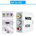 HD 1080P RCA AV To HDMI-compatible Composite Adapter Converter AV2HD Audio Video Cable CVBS AV Adapter with USB Cable Superman.